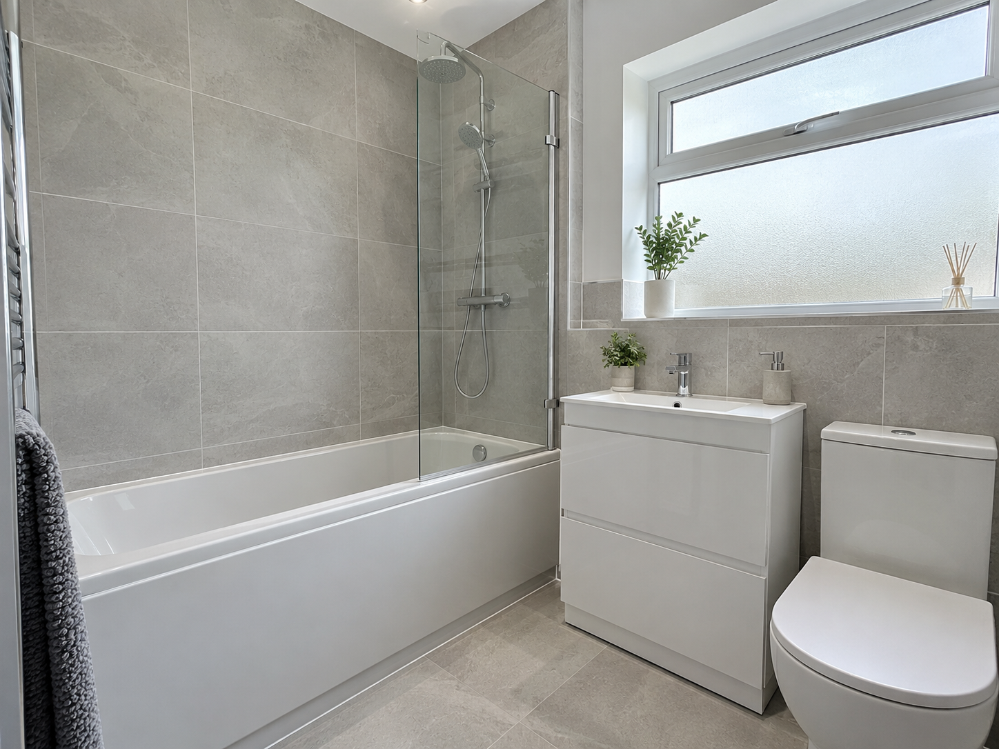 Full bathroom installation from initial strip-out through to final fitting